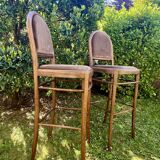 Pair of bar stools/high chairs - Thonet style