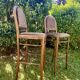 Pair of bar stools/high chairs - Thonet style