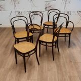 Set of 6 No. 214 chairs by Michael Thonet for Thonet, 1980s