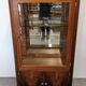 Art Deco walnut burl display cabinet, France circa 1930.