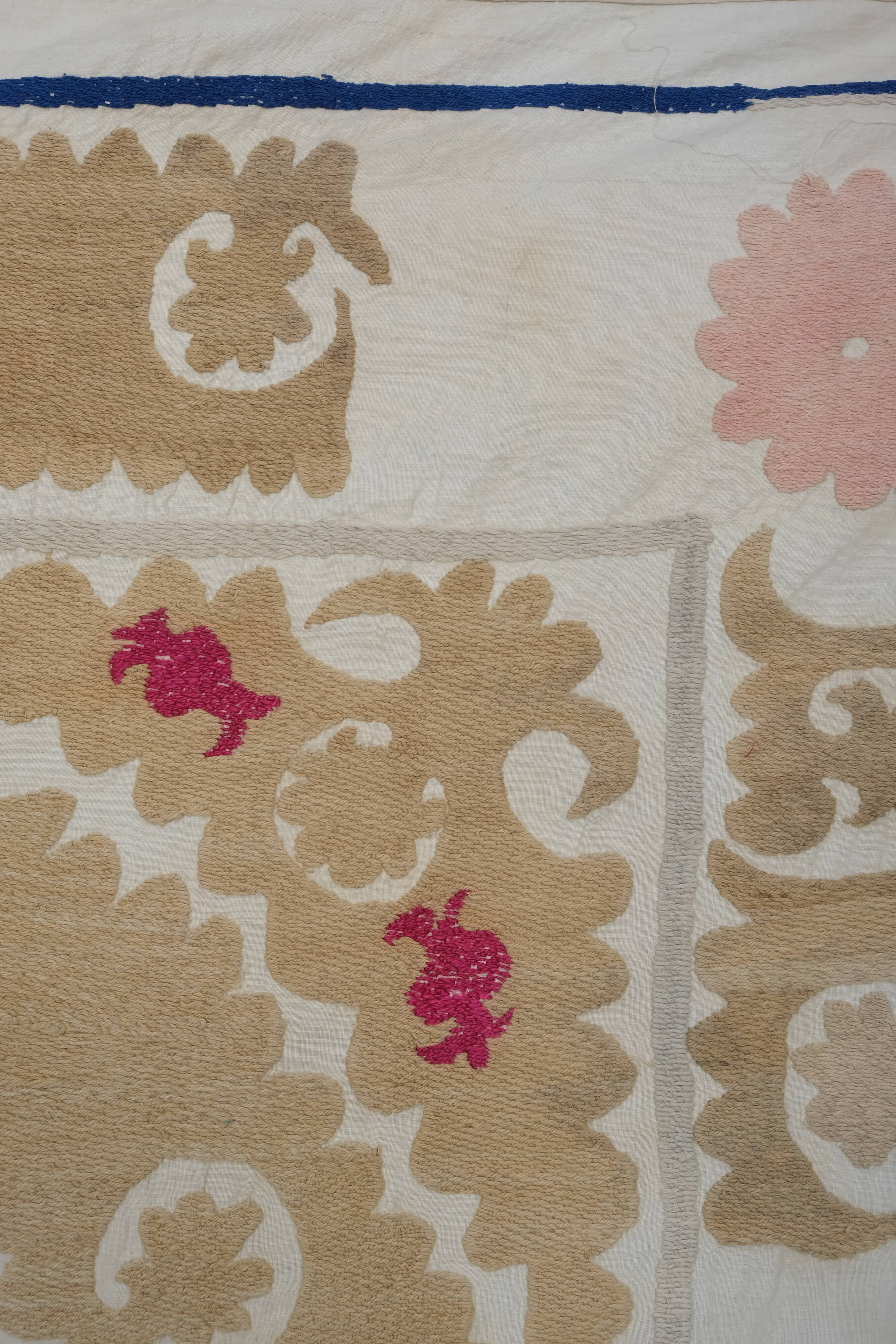 Hand-knotted rug Turkish vintage 137x140 cm