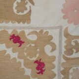 Hand-knotted rug Turkish vintage 137x140 cm