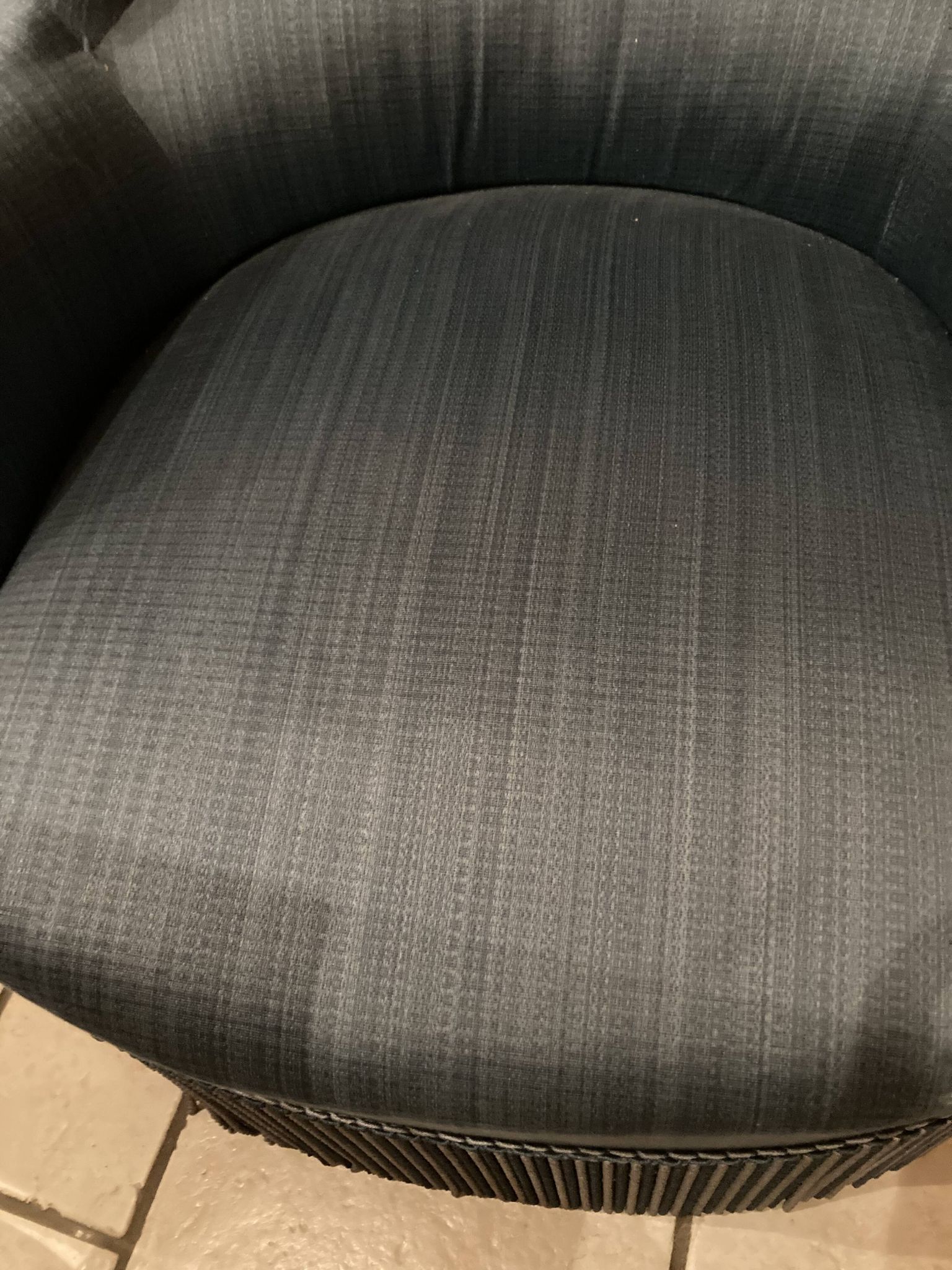 Blue toad armchair