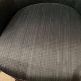 Fauteuil crapaud bleu