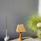 Light turned wood lamp o