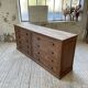 50s pitch pine haberdashery cabinet