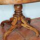 Walnut pedestal table