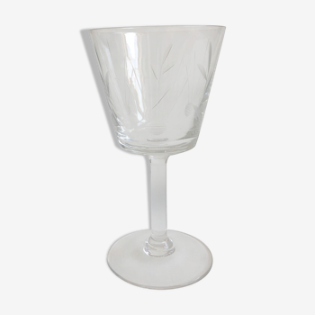 Crystal wine glass