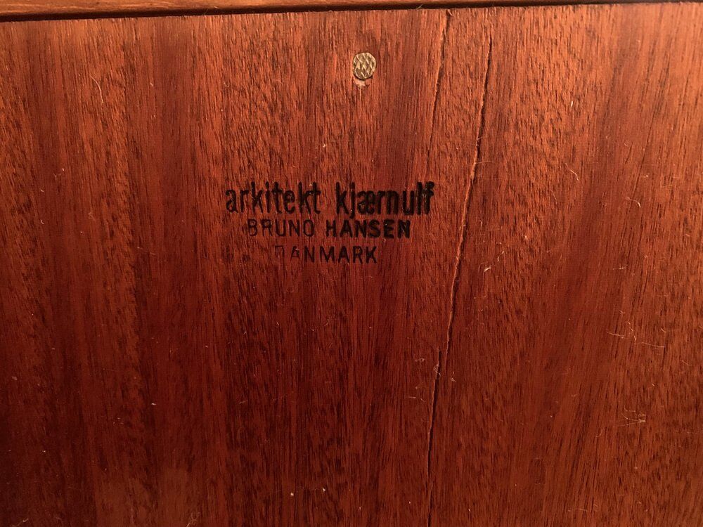Danish highboard by Henning Kjaernulf for Bruno Hansen, 1960s