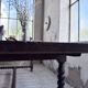 Solid oak table 1900 drapery style XL 280cm with extensions