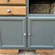 Buffet base Mado renovated green Galane and wood