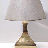 Pair of Postmodern Brass Table Lamps by Montagna Grillo and Tonello, Italy