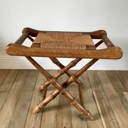 Folding stool in beech wood and mulching years 40-50