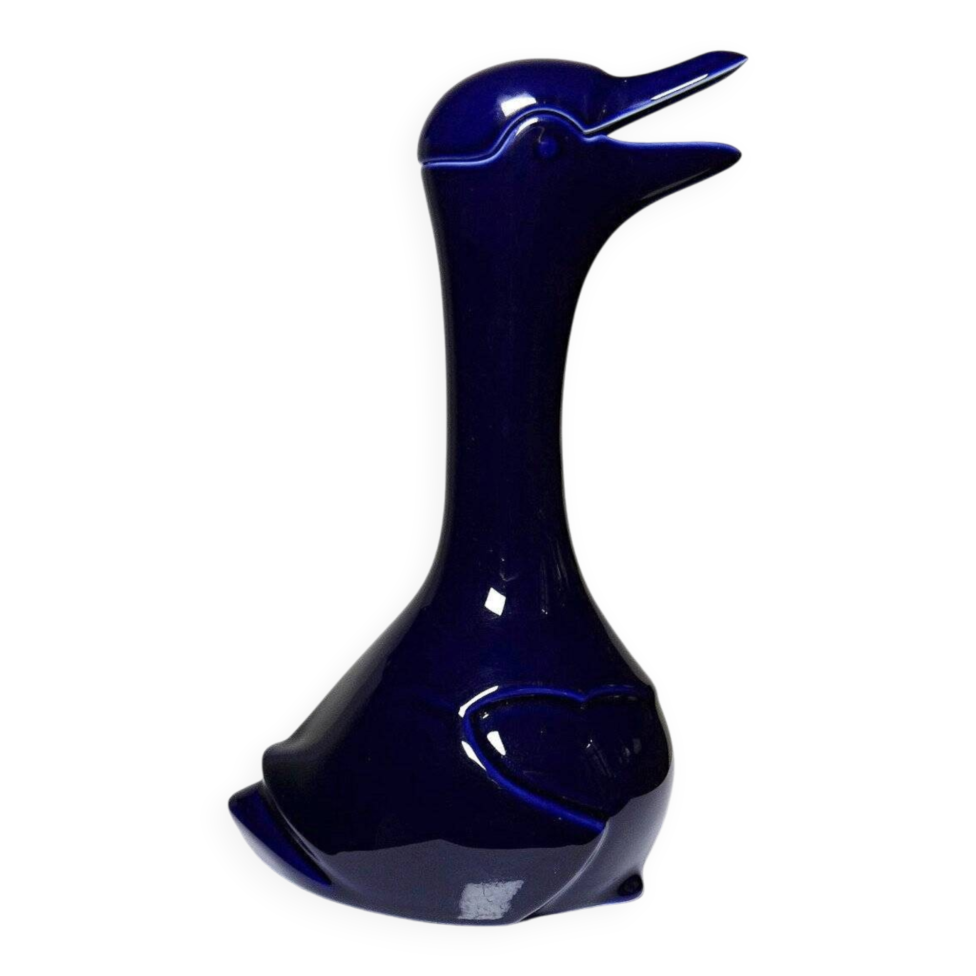 Fine white porcelain carafe from Limoges, model after Sandoz Haviland.