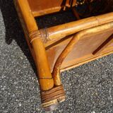 Vintage rattan bar cabinet from the 60s/70s
