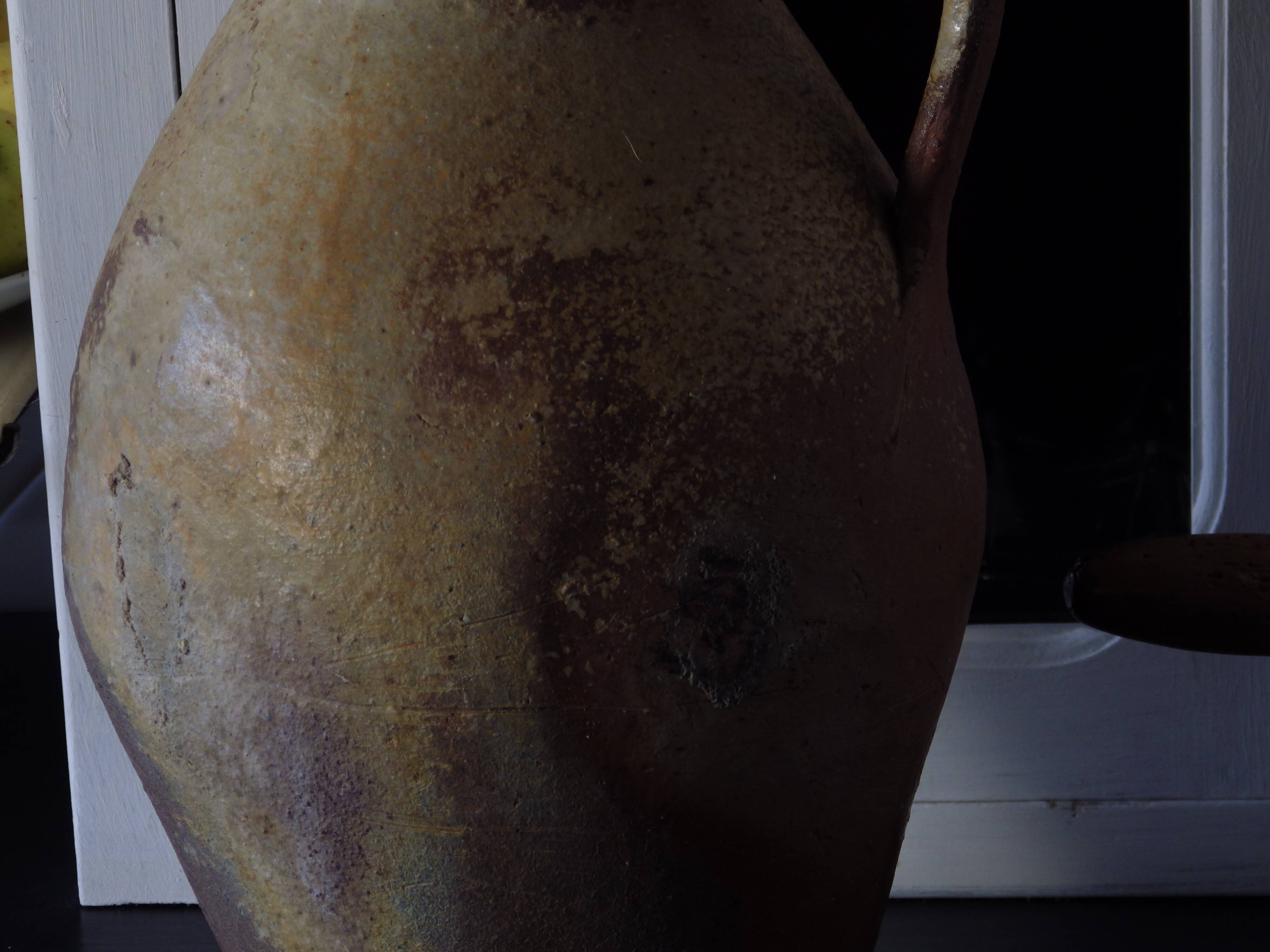 Old sandstone jar