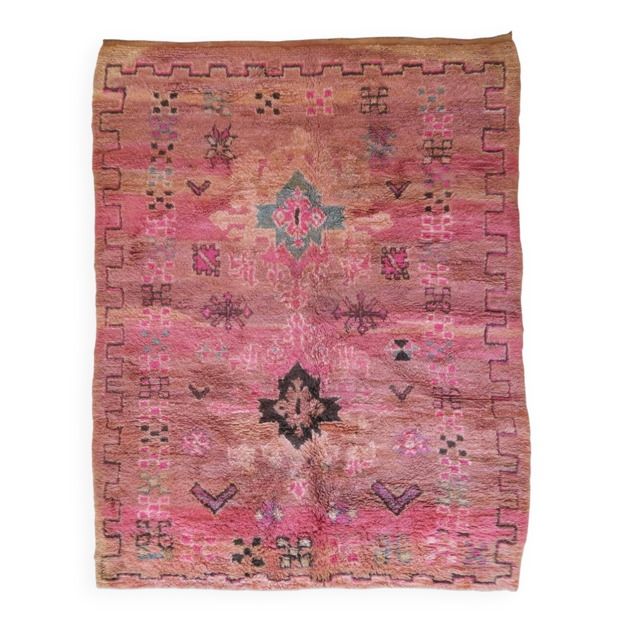 Boujad Vintage Pink Rug - 296 x 213 cm