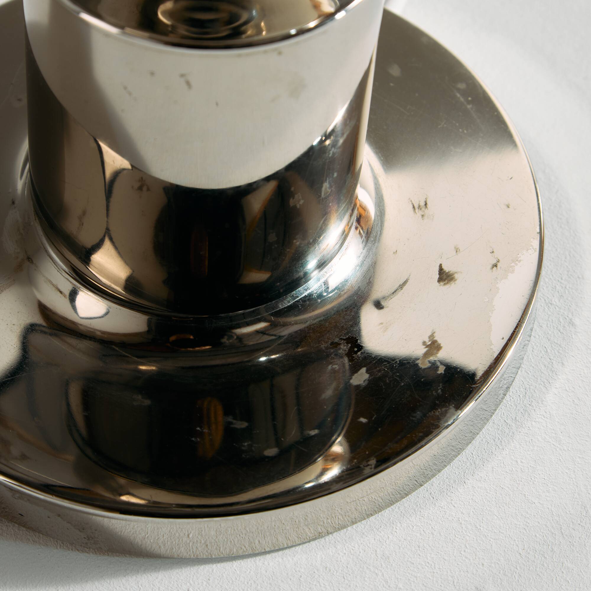 Lampe de table chromée, lot de 2