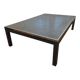 Table basse vintage en ardoise chromée 140 x 80 cm