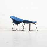 Diamond Armchair & Hocker by Harry Bertoia for Knoll