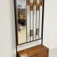 Vintage mid-century modern hallway coat rack with mirror by Alfred Hendrickx for Belform, Belgium, 190 × 80 × 30 cm