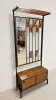 Vintage mid-century modern hallway coat rack with mirror by Alfred Hendrickx for Belform, Belgium, 190 × 80 × 30 cm