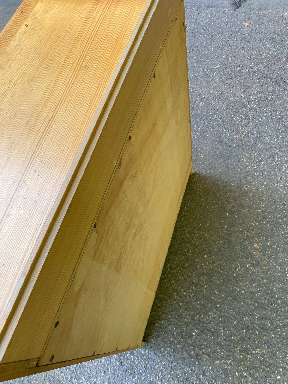 Commode scandinave à 6 tiroirs avec table à langer des années 70