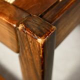 Series of 6 chairs in elm and rope Maison Regain