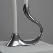 Cast Aluminium Two-Light Candle Holder – Sweden, 1970s