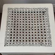 Wood and cane side table