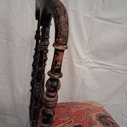 Chaise Napoléon III en bois noirci