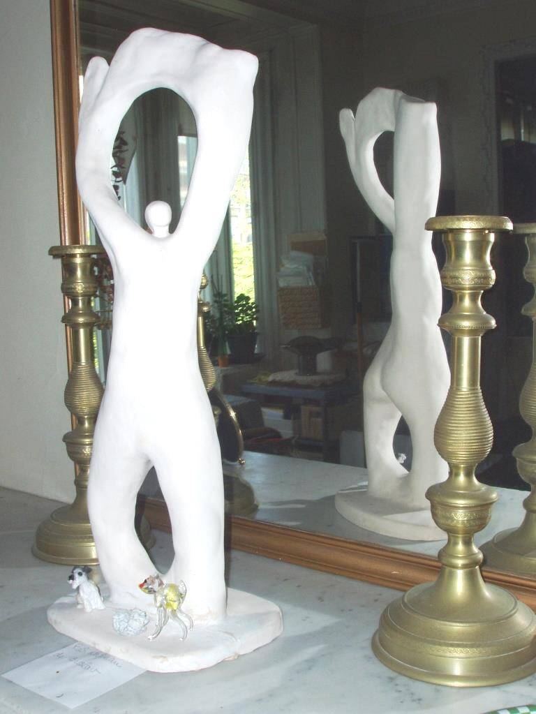 Large contemporary ceramic sculpture – Unique piece – 55 cm