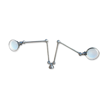 Magnificent double Jielde chandelier with 2 arms.