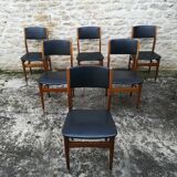 Scandinavian chairs in skaï