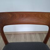 6 dining chairs by Niels Otto Moller. Model 77.