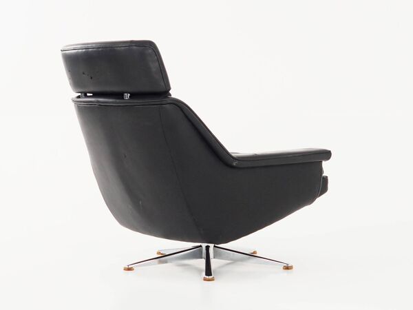 Fauteuil de bureau, design danois, années 1970, designer : Werner Langenfeld, fabrication : Esa