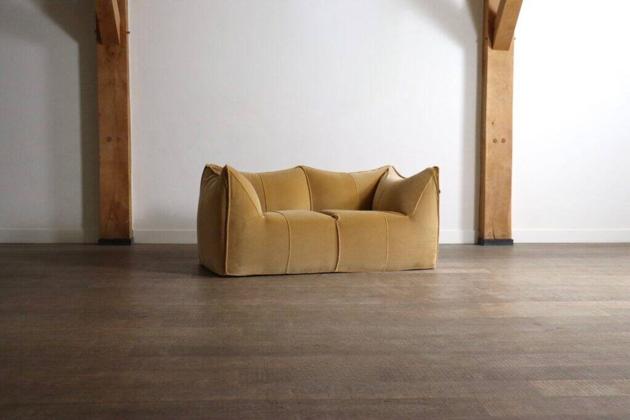 Le Bambole sofa in velvet by Mario Bellini for B&B Italia, 1970s