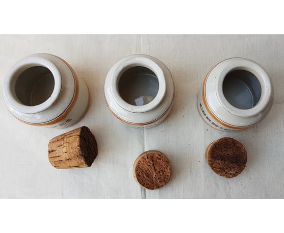 Trio de pots en grès