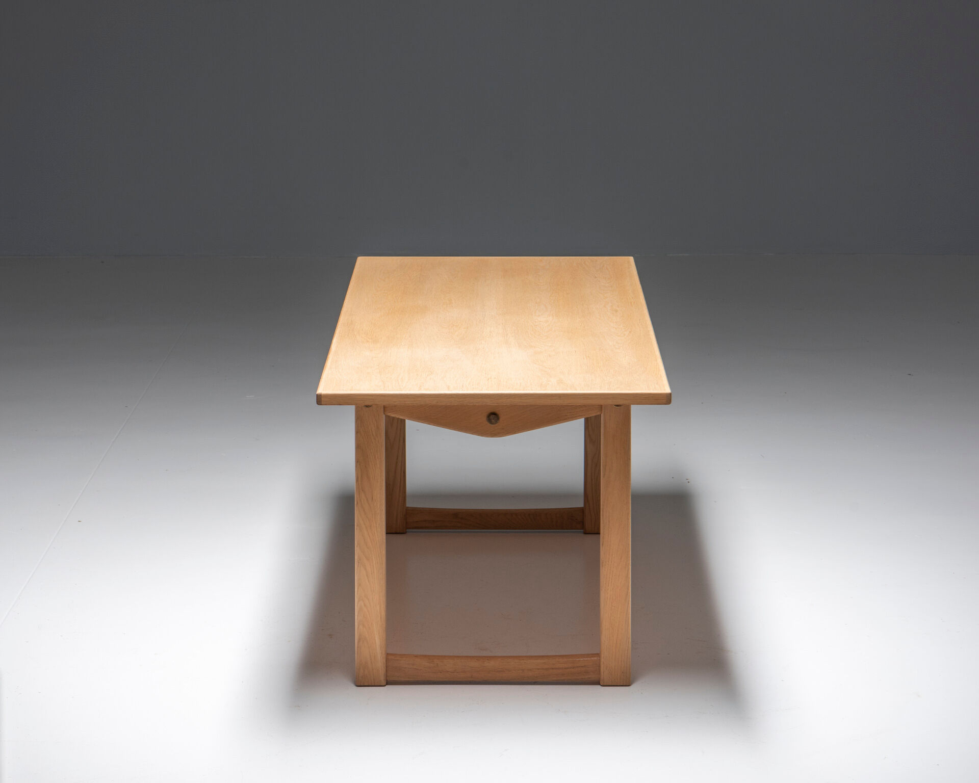 Coffee table in soap treated oak, carl malmsten, 1960's, sweden