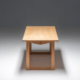 Coffee table in soap treated oak, carl malmsten, 1960's, sweden