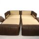 De Sede DS-76 leather double sofa bed, 1970