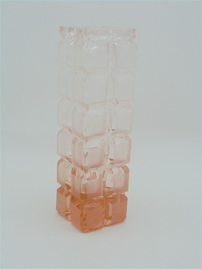Vase rose art déco