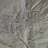 Linen sheet and unbleached cotton