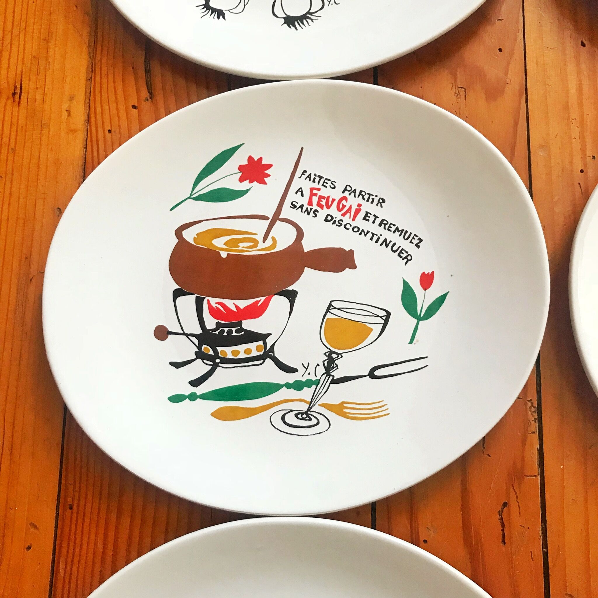 Sallins fondue plates