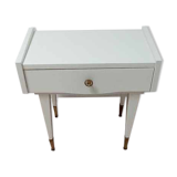 Vintage bedside table with compass foot