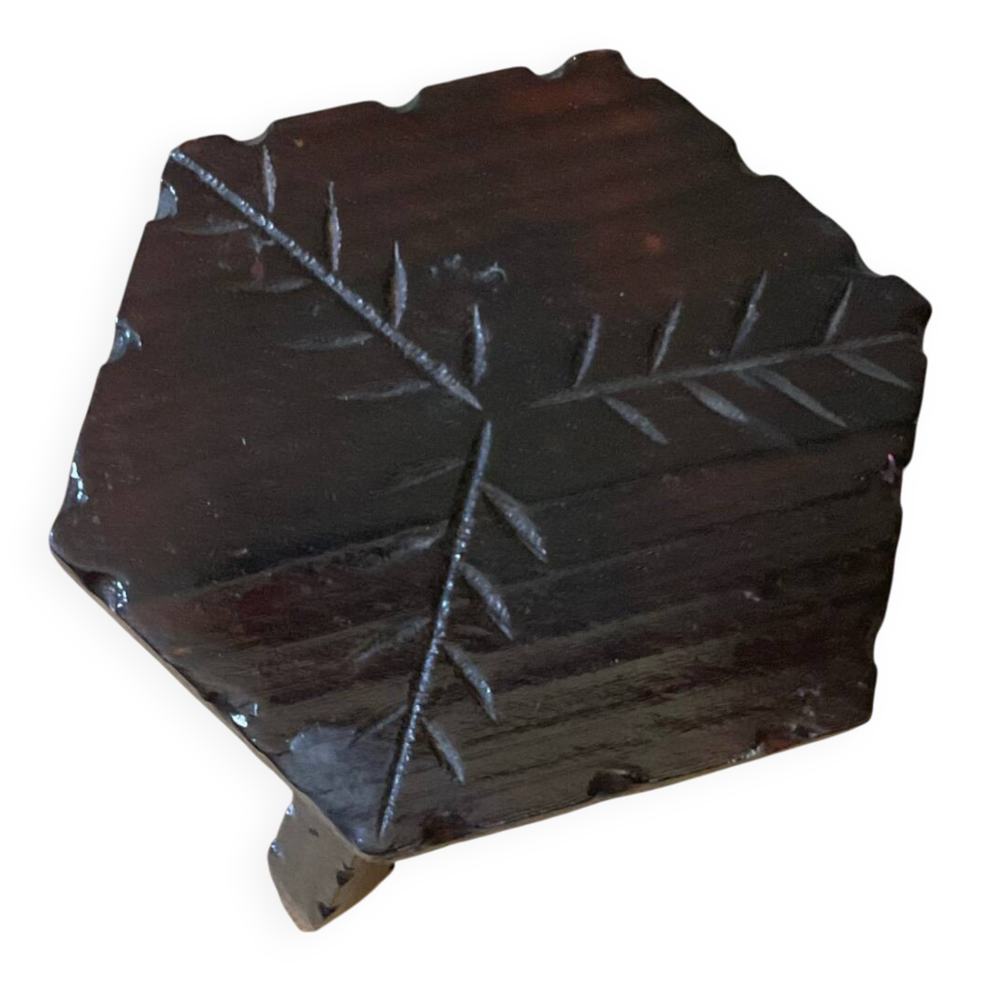 Tripod stool in raw wood art