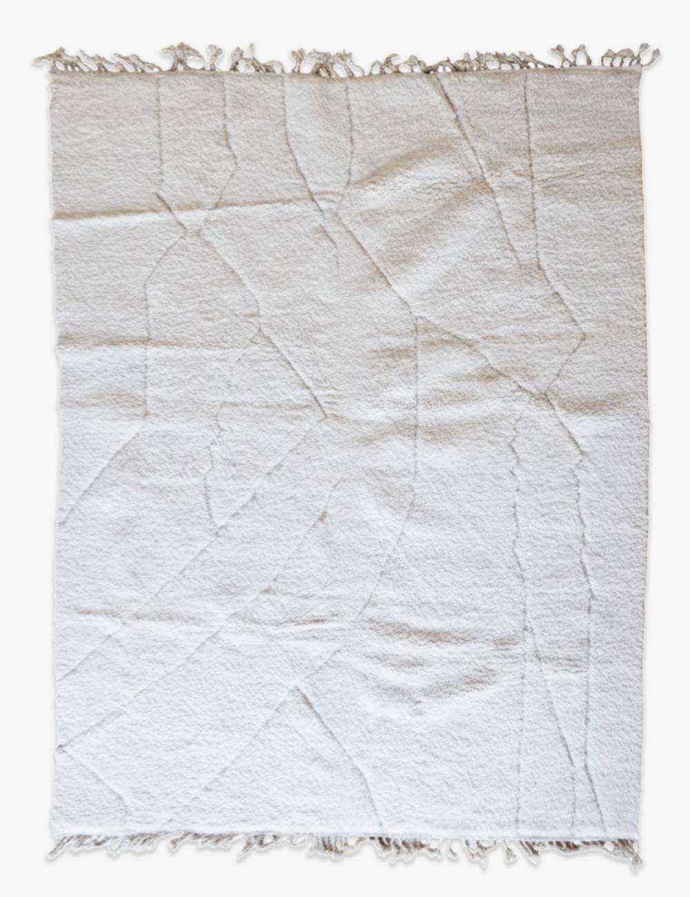 Berber Carpet White - 347 x 258 cm