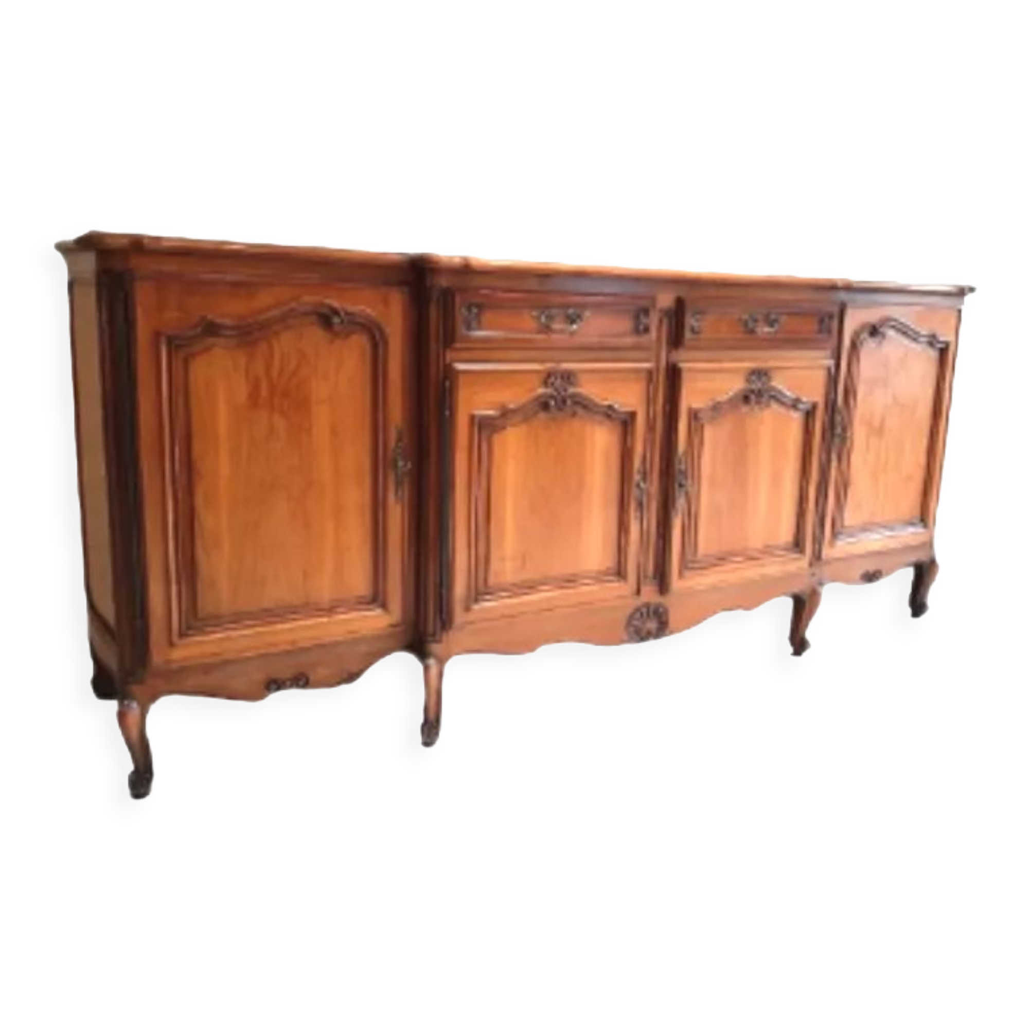 Louis XVI style cherry wood sideboard