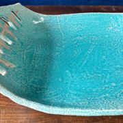 Large fruit bowl / centrepiece in glazed ceramic from the 1970s.