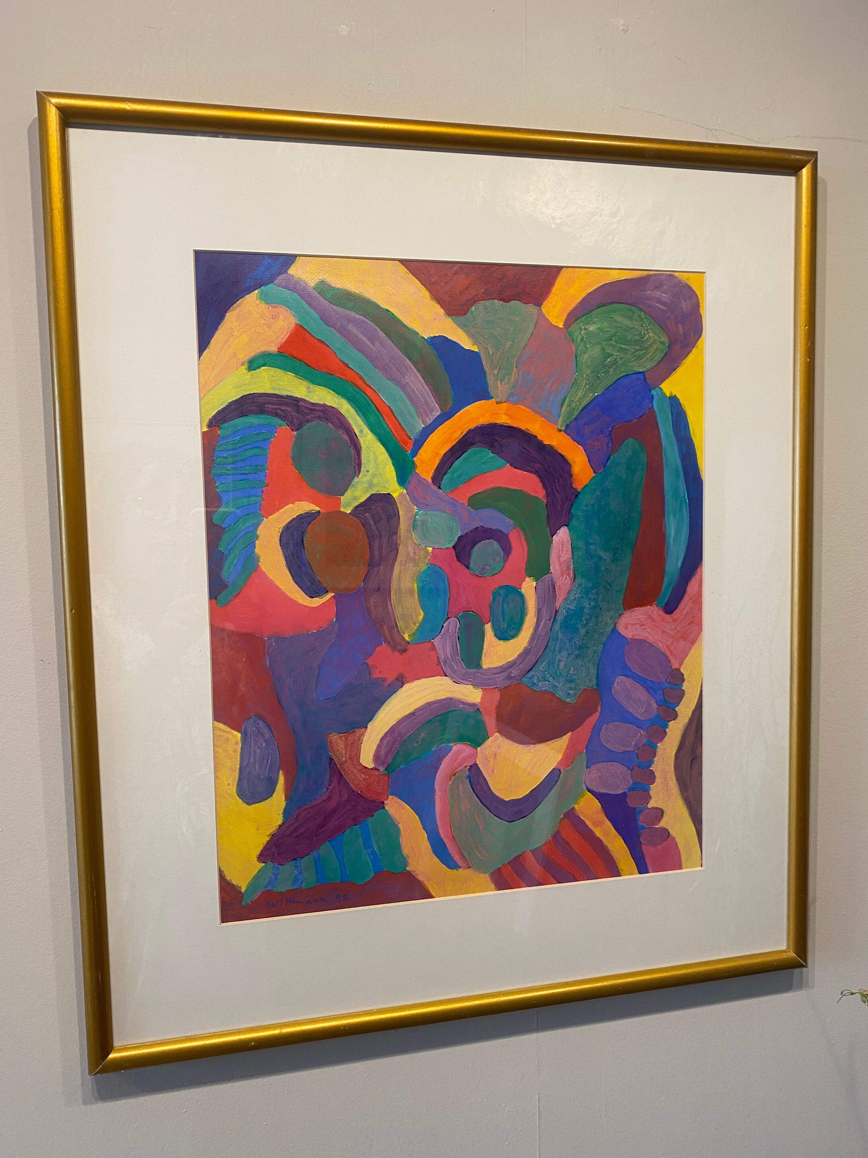 Zig Zag painting Pierre Wittmann Contemporary